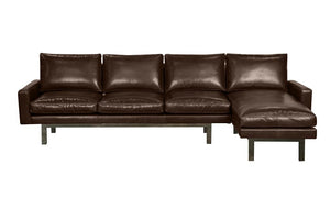Stamford Right Sectional, Leather
