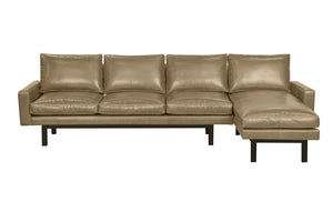 Stamford Right Sectional, Leather